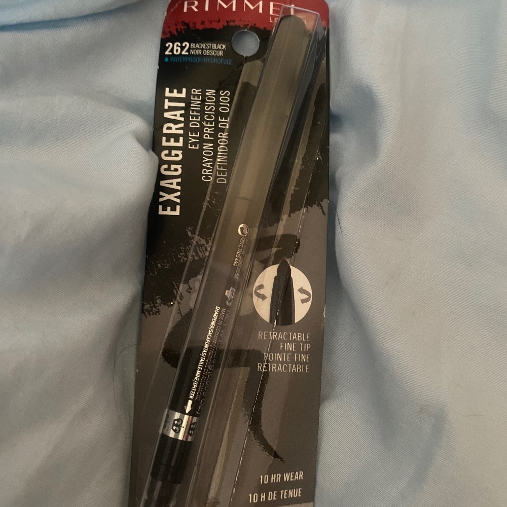 RIMMEL London - exaggerate eye definer 262 blackest black retractable fine tip